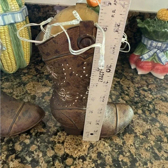 Brown Floral vase with lights for flowers. 2 set of boots
8 X 6 inches - Picture 5 of 5